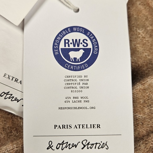 & Other Stories Wool Vest XS Knit Mohair Gold Dolphin Buttons Paris Atelier New - Picture 8 of 12